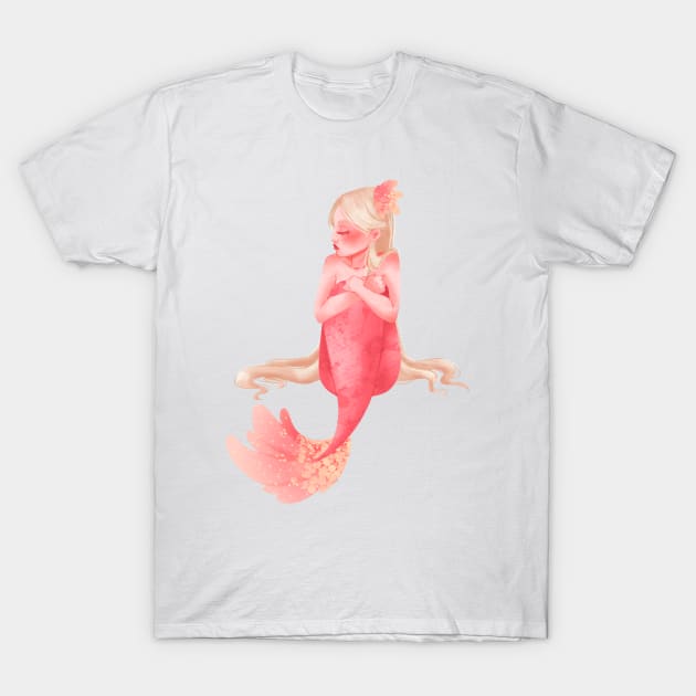 Pink Mermaid T-Shirt by ScintillaDesiderata 